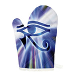 Egyptian Eye Of Horus Print Single Oven Mitt