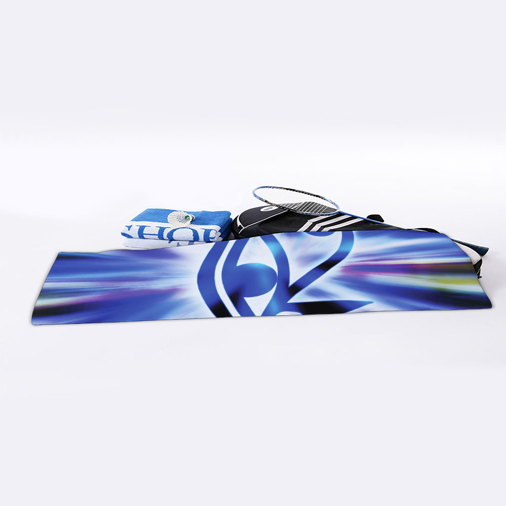Egyptian Eye Of Horus Print Sports Towel