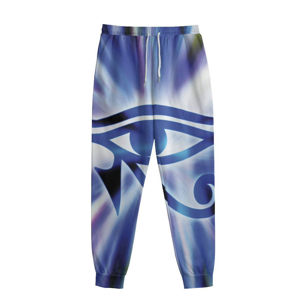 Egyptian Eye Of Horus Print Sweatpants