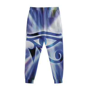 Egyptian Eye Of Horus Print Sweatpants