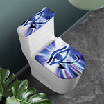 Egyptian Eye Of Horus Print Toilet Lid And Tank Cover Set