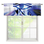 Egyptian Eye Of Horus Print Window Valance