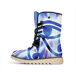 Egyptian Eye Of Horus Print Winter Boots