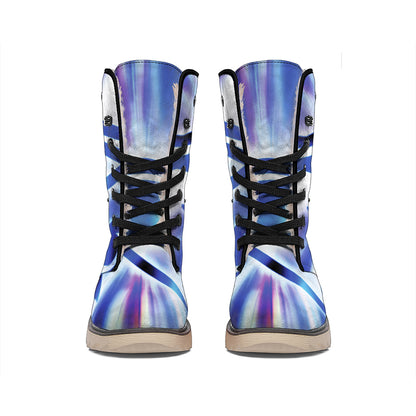 Egyptian Eye Of Horus Print Winter Boots