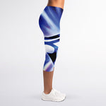 Egyptian Eye Of Horus Print Women's Capri Leggings