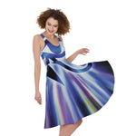 Egyptian Eye Of Horus Print Women's Sleeveless Dress