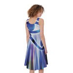 Egyptian Eye Of Horus Print Women's Sleeveless Dress