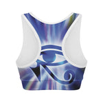 Egyptian Eye Of Horus Print Women's Sports Bra