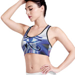 Egyptian Eye Of Horus Print Women's Sports Bra