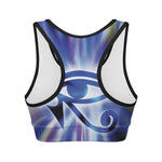 Egyptian Eye Of Horus Print Women's Sports Bra