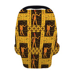 Egyptian Gods And Hieroglyphs Print Baby Seat Cover