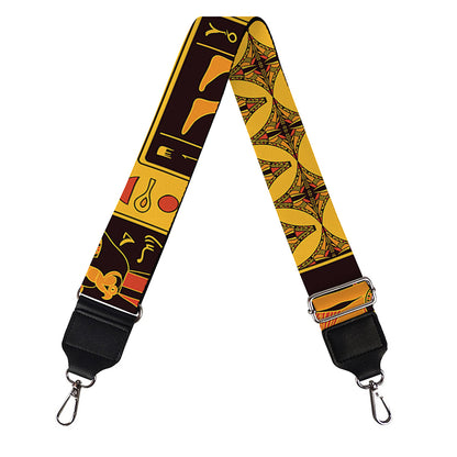 Egyptian Gods And Hieroglyphs Print Bag Strap