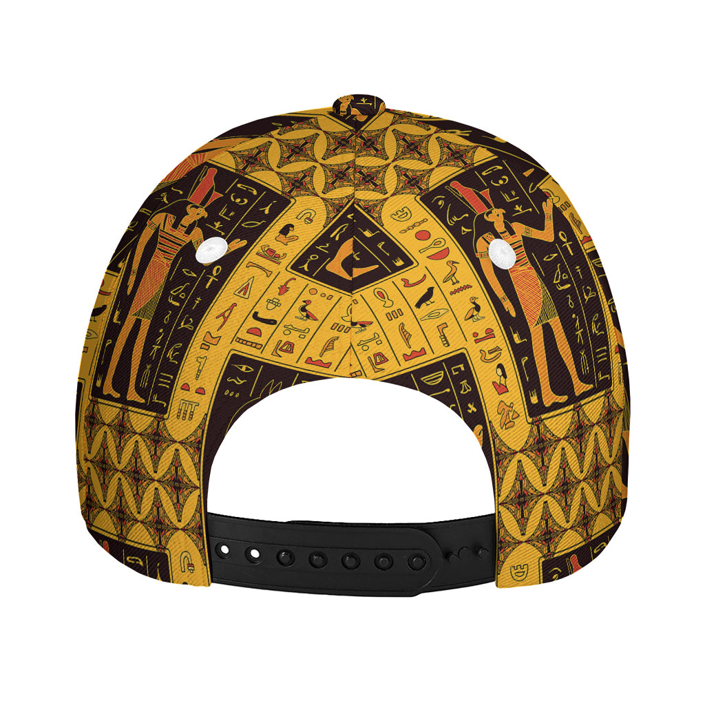 Egyptian Gods And Hieroglyphs Print Baseball Cap