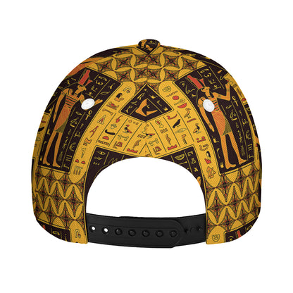 Egyptian Gods And Hieroglyphs Print Baseball Cap