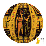 Egyptian Gods And Hieroglyphs Print Basketball