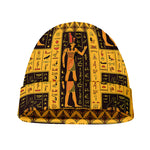 Egyptian Gods And Hieroglyphs Print Beanie