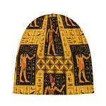 Egyptian Gods And Hieroglyphs Print Beanie
