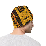 Egyptian Gods And Hieroglyphs Print Beanie