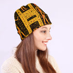 Egyptian Gods And Hieroglyphs Print Beanie