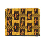 Egyptian Gods And Hieroglyphs Print Bifold Wallet