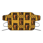 Egyptian Gods And Hieroglyphs Print Car Windshield Snow Cover