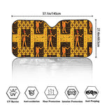 Egyptian Gods And Hieroglyphs Print Car Windshield Sun Shade