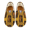Egyptian Gods And Hieroglyphs Print Casual Shoes