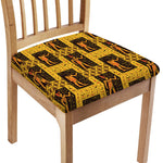Egyptian Gods And Hieroglyphs Print Chair Cushion Cover