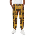 Egyptian Gods And Hieroglyphs Print Cotton Sweatpants