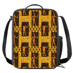 Egyptian Gods And Hieroglyphs Print Crossbody Lunch Bag