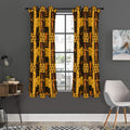 Egyptian Gods And Hieroglyphs Print Grommet Curtain Panels