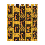 Egyptian Gods And Hieroglyphs Print Curtain