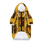 Egyptian Gods And Hieroglyphs Print Dog Zip Up Hoodie