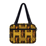 Egyptian Gods And Hieroglyphs Print Double Strap Bible Bag