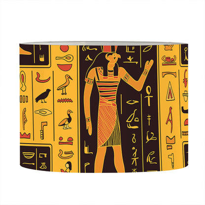 Egyptian Gods And Hieroglyphs Print Drum Lamp Shade