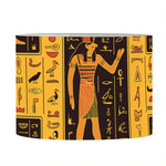 Egyptian Gods And Hieroglyphs Print Drum Lamp Shade
