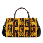 Egyptian Gods And Hieroglyphs Print Duffle Bag