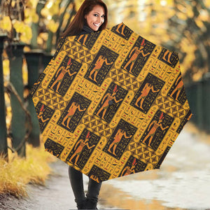 Egyptian Gods And Hieroglyphs Print Foldable Umbrella