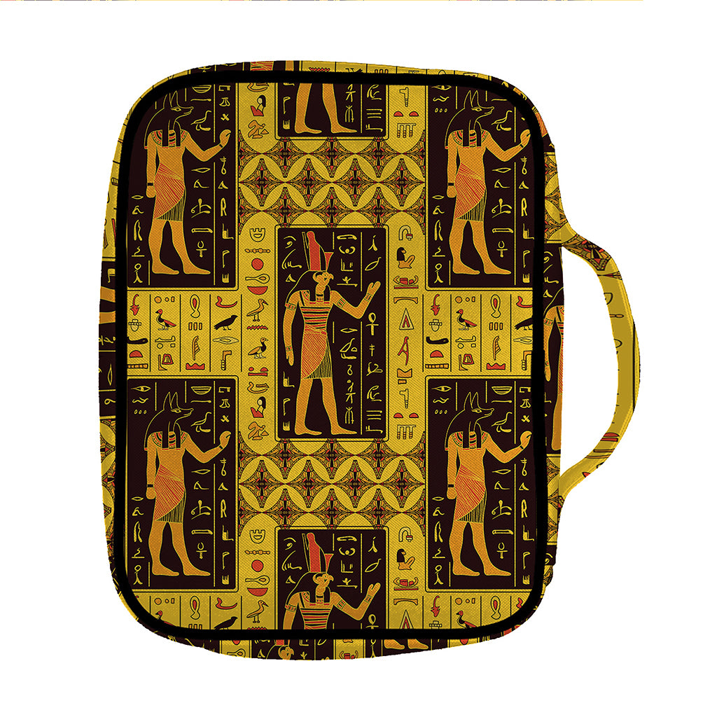 Egyptian Gods And Hieroglyphs Print Front Pocket Bible Bag