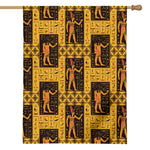 Egyptian Gods And Hieroglyphs Print House Flag