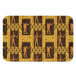 Egyptian Gods And Hieroglyphs Print Indoor Door Mat