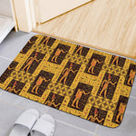 Egyptian Gods And Hieroglyphs Print Indoor Door Mat