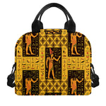 Egyptian Gods And Hieroglyphs Print Insulated Lunch Bag