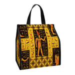 Egyptian Gods And Hieroglyphs Print Insulated Lunch Tote