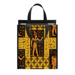 Egyptian Gods And Hieroglyphs Print Insulated Lunch Tote