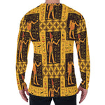 Egyptian Gods And Hieroglyphs Print Men's Long Sleeve T-Shirt