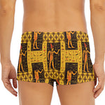 Egyptian Gods And Hieroglyphs Print Men's Short Boxer Briefs