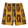 Egyptian Gods And Hieroglyphs Print Men's Swim Trunks