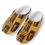 Egyptian Gods And Hieroglyphs Print Mesh Casual Shoes