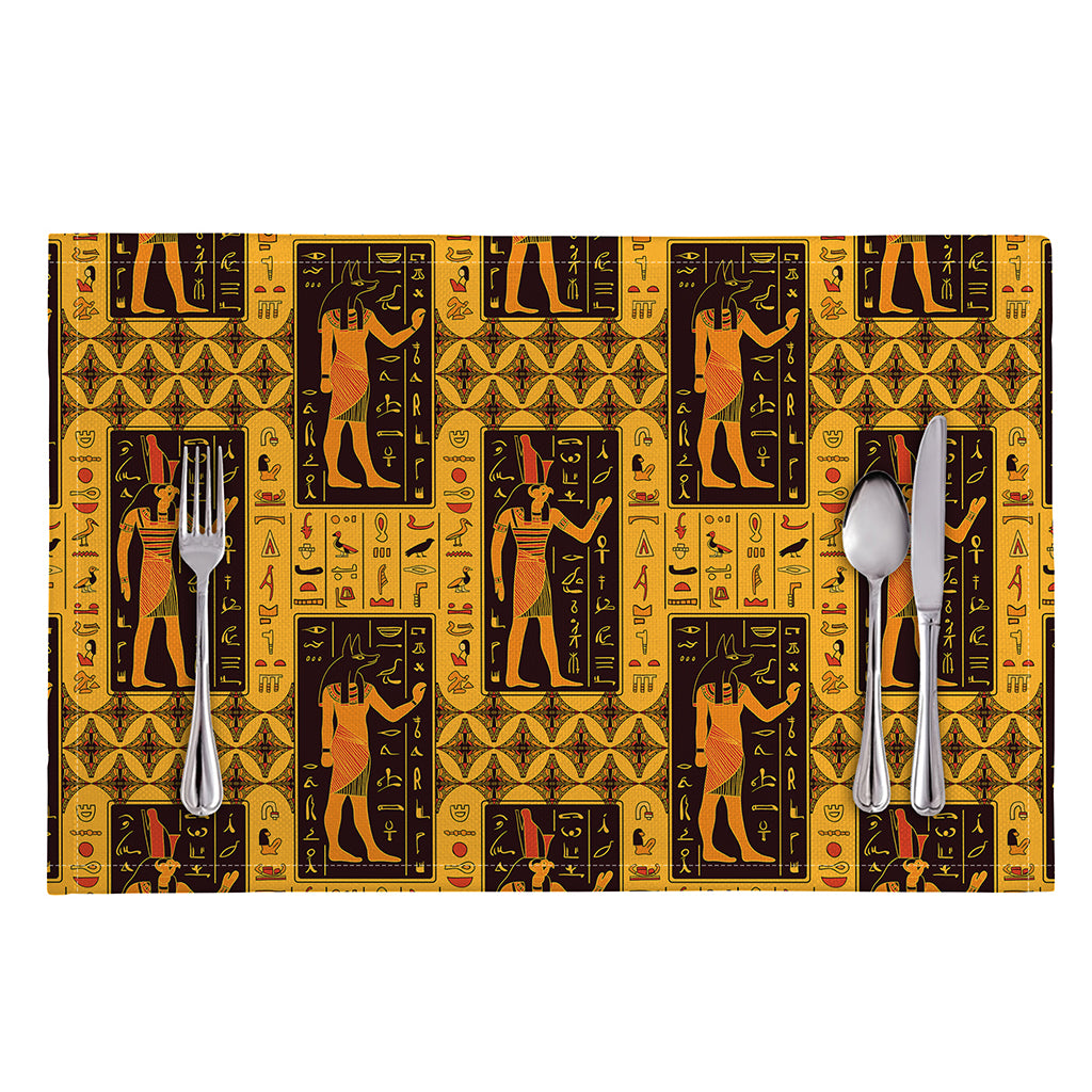 Egyptian Gods And Hieroglyphs Print Placemat